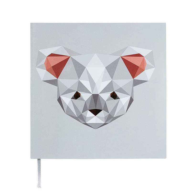 Notitieboek 21x21 cm - muis 