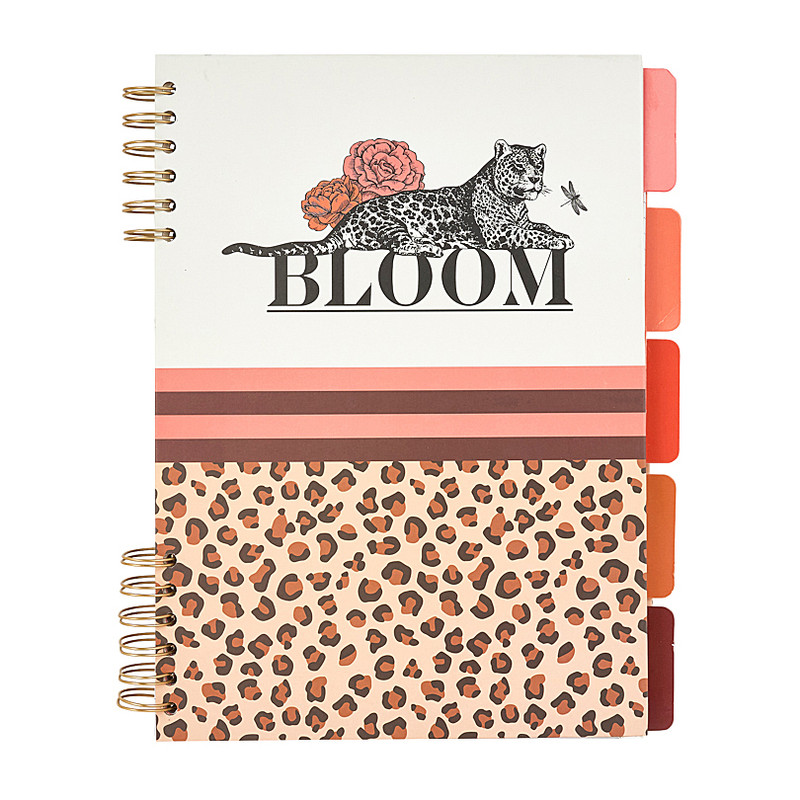 Notitieboek met tabbladen - bloom