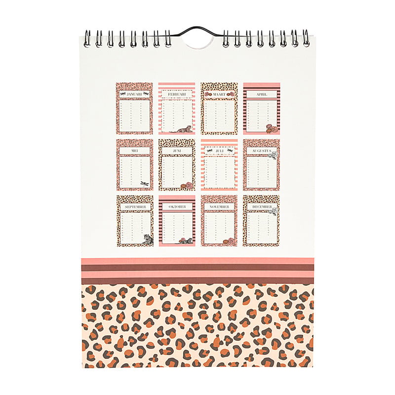 Verjaardagskalender leopard bloom 