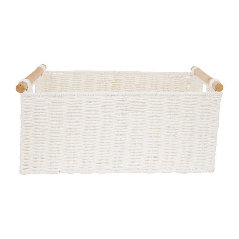 Mand met houten klosjes XL