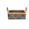 Lademand ruit - 24x36x15 cm - zwart/wit
