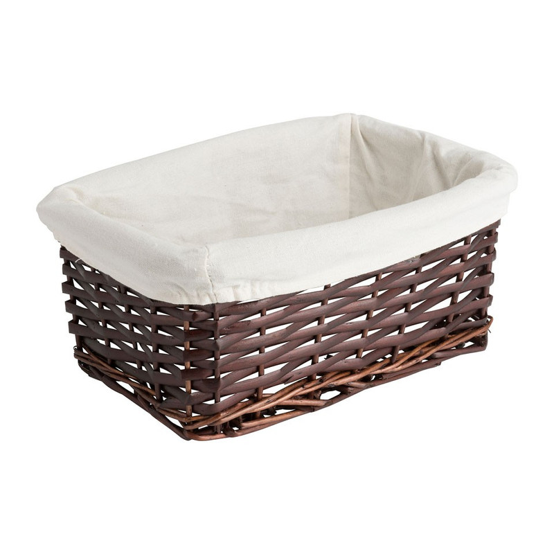 Lademand basic met voering - bruin - 28x18x12 cm