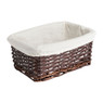 Lademand basic met voering - bruin - 28x18x12 cm