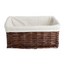 Lademand basic met voering - bruin - 40x30x16 cm