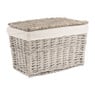 Wasmand basic - 44x25x27 cm - grijs