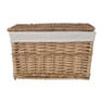 Wasmand met voering - 44x25x27 cm - lichtbruin