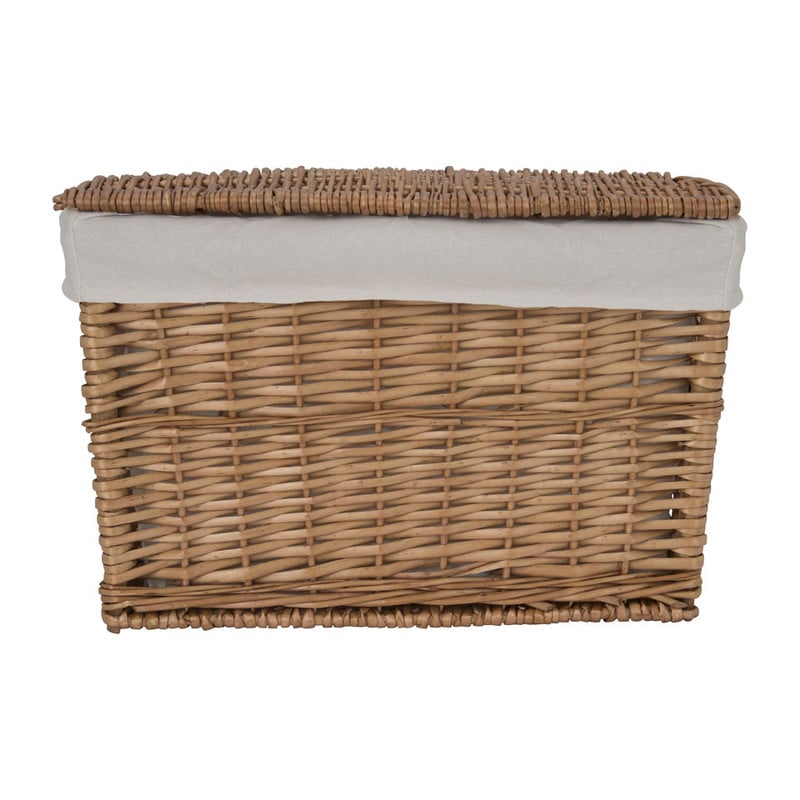 Wasmand met voering - 50x31x34 cm - lichtbruin