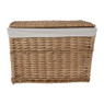 Wasmand met voering - 57x37x40 cm - lichtbruin