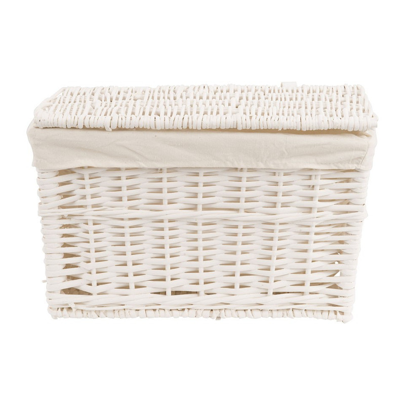 Wasmand basic - 44x25x27 cm - wit