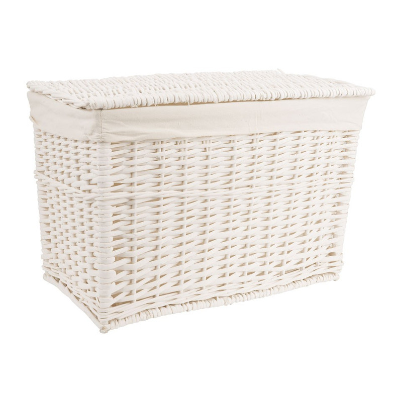Wasmand basic - 57x37x40 cm - wit