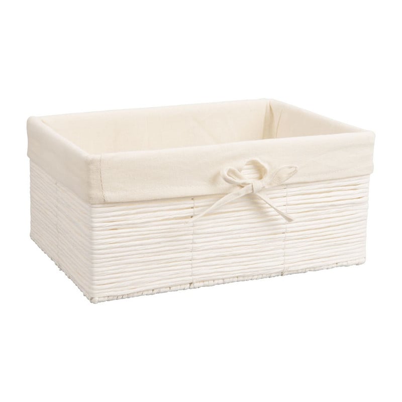 Lademand Batavia M - wit - 35x24x16 cm