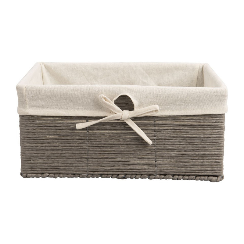 Lademand Batavia M - grijs - 35x24x16 cm