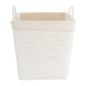 Wasmand Batavia met voering - wit - 35x35x36 cm