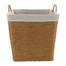 Wasmand Batavia met voering - lichtbruin - 40x40x40 cm
