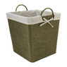 Wasmand Batavia met voering - groen - 35x35x36 cm