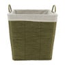Wasmand Batavia met voering - groen - 40x40x40 cm