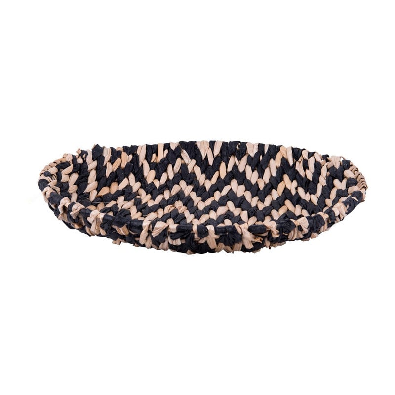Decoratieve schaal papier - zwart/bruin- 40 cm