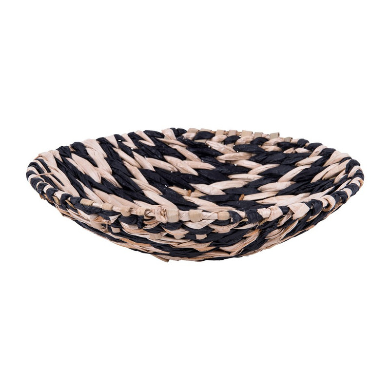 Decoratieve schaal papier - zwart/bruin- 30 cm