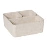 Mandenset vilt - beige - set van 4