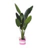 Mand colors met hengsels - roze/wit - ø17x21 cm