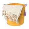 Mand colors hoog - oranje/paars - ø34x34 cm