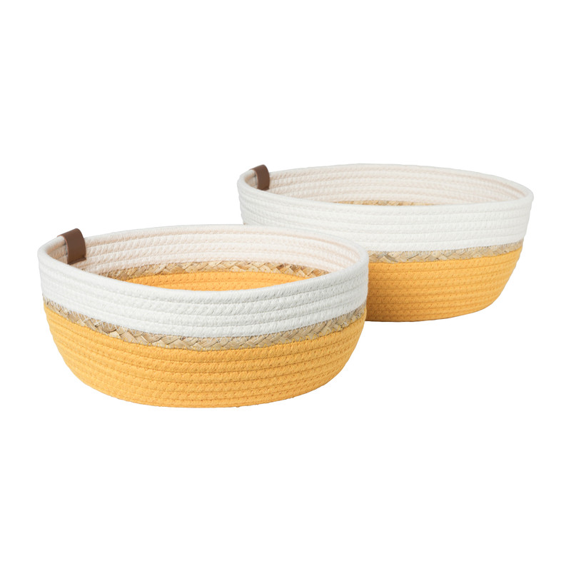Mand colors laag - diverse varianten - ø32x14 cm