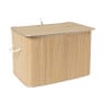 Wasmand bamboe 90 liter - naturel - 60x40x40 cm
