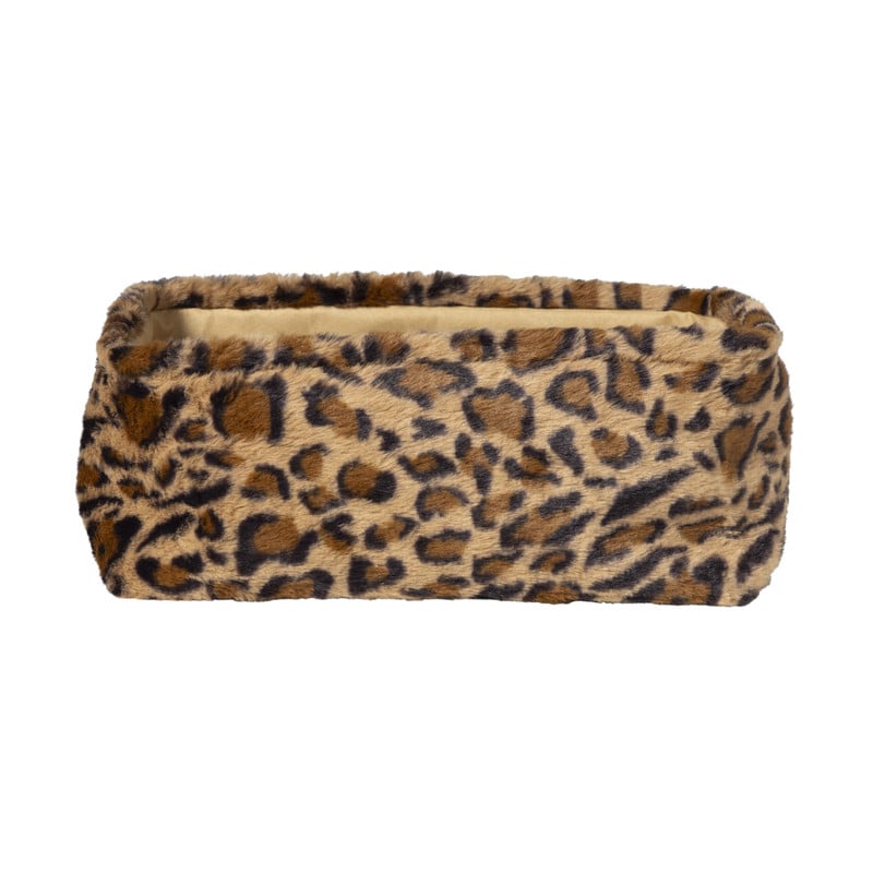 Mand luipaard - 15x36x26 cm - bruin/beige