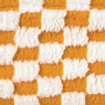 Mand checks klein - oranje/wit - 11x30x20 cm