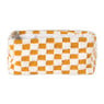 Mand checks groot - oranje/wit - 15x36x26 cm