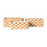 Mand checks groot - oranje/wit - 15x36x26 cm