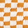 Mand checks groot - oranje/wit - 15x36x26 cm
