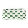 Mand checks klein - groen/wit - 11x30x20 cm