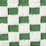 Mand checks groot - groen/wit - 15x36x26 cm