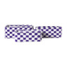 Mand checks klein - paars/wit - 11x30x20 cm