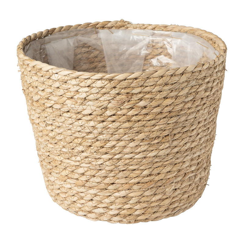 Bloempot met voering - mais - ø18x14 cm 