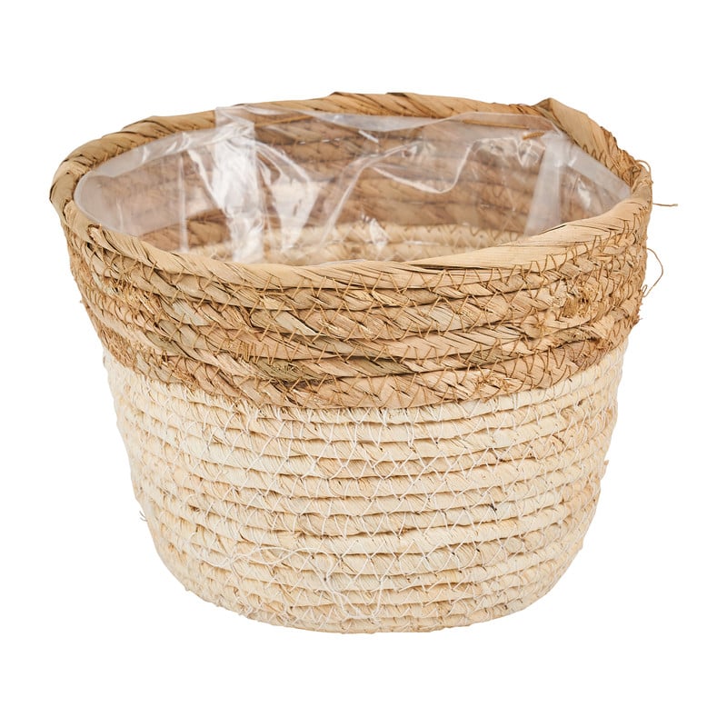 Bloempot met voering - diverse kleuren - ⌀19x15 cm 