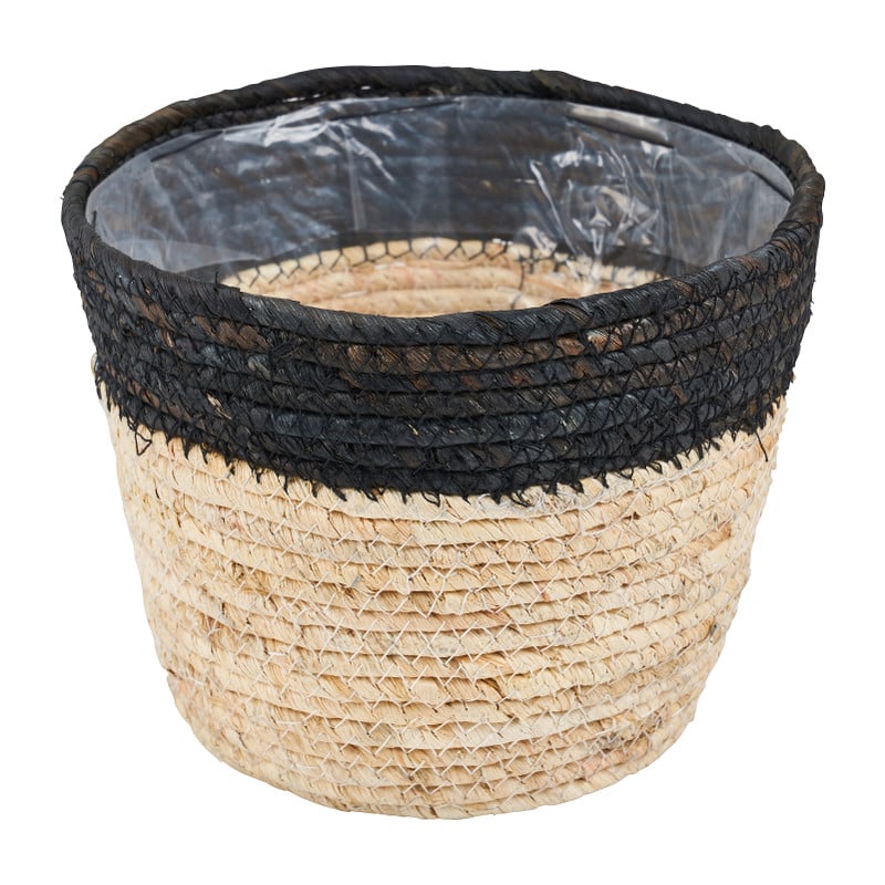 Bloempot met voering - diverse kleuren - ⌀19x15 cm 