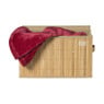 Opbergmand met deksel groot - bamboe - 25x38x22 cm 