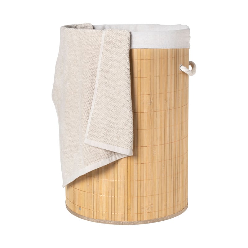 Wasmand - bamboe - ø40x57 cm