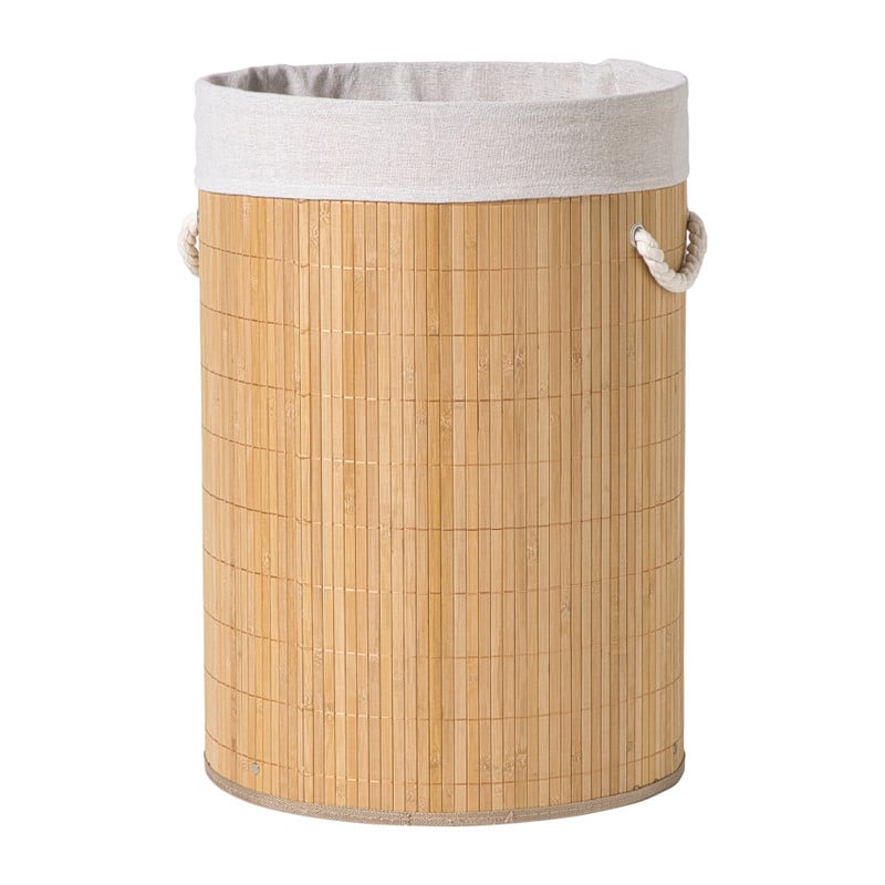 Wasmand - bamboe - ø40x57 cm