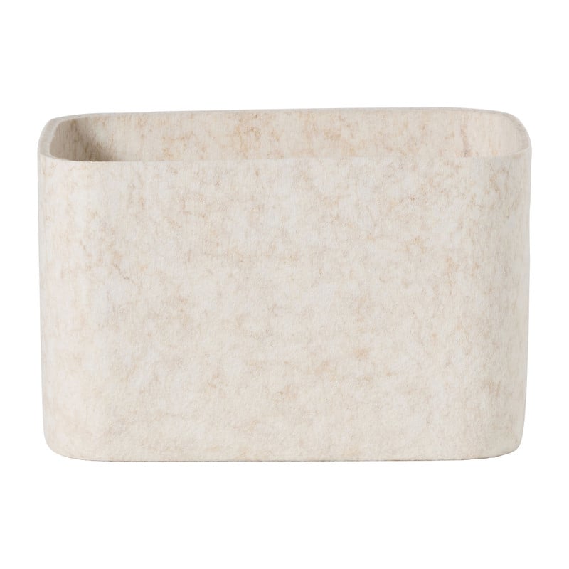 Lademand vilt middel - beige - 13.5x32x25 cm