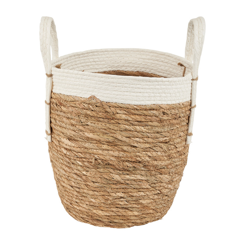 Ronde mand met witte rand - ⌀29 cm