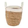Ronde mand met witte rand - ⌀29 cm