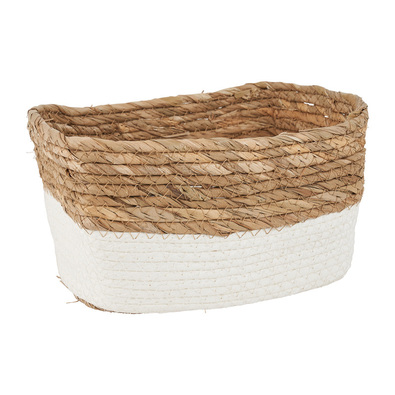 Lademand met witte rand - 24x16x14 cm