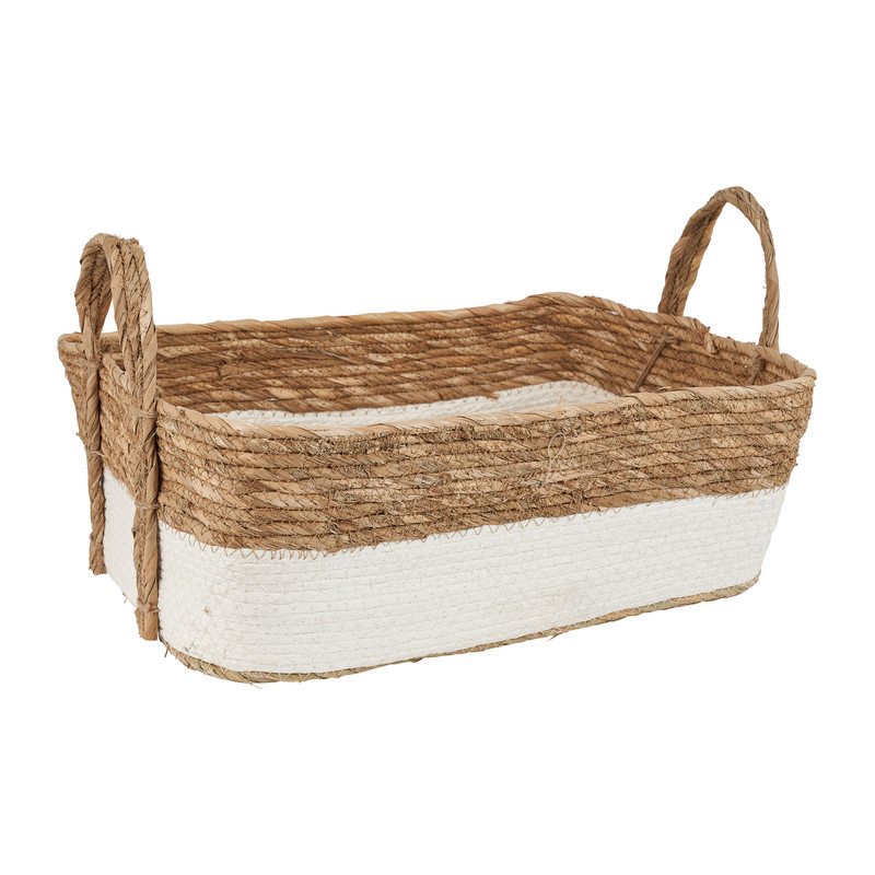 Lademand met witte rand - 45x32x17 cm