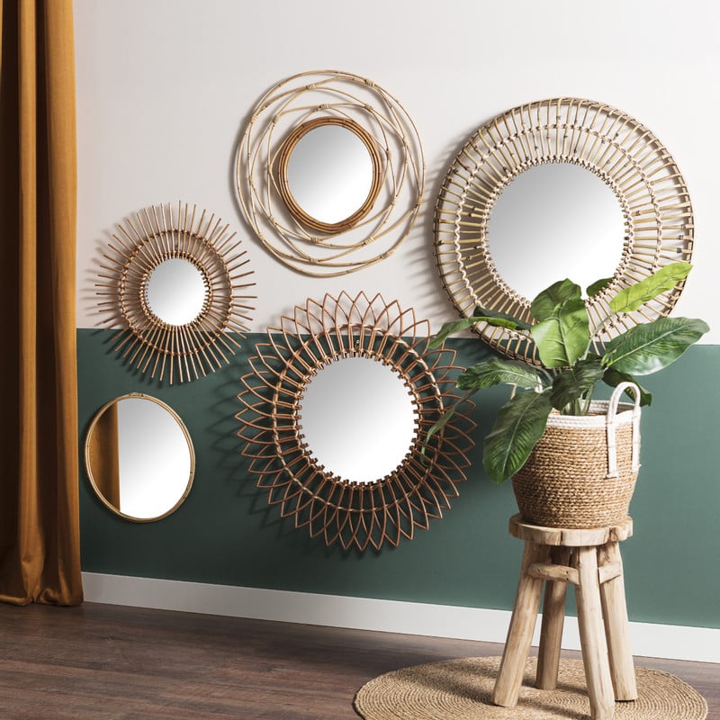 Ronde mand met katoenrand - ⌀25 cm