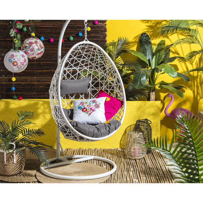 Ronde mand met katoenrand - ⌀35 cm