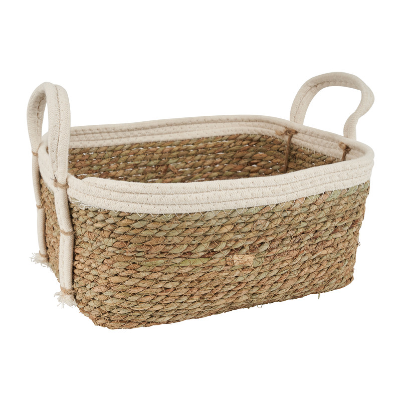 Lademand met katoenrand - 35x27x16 cm