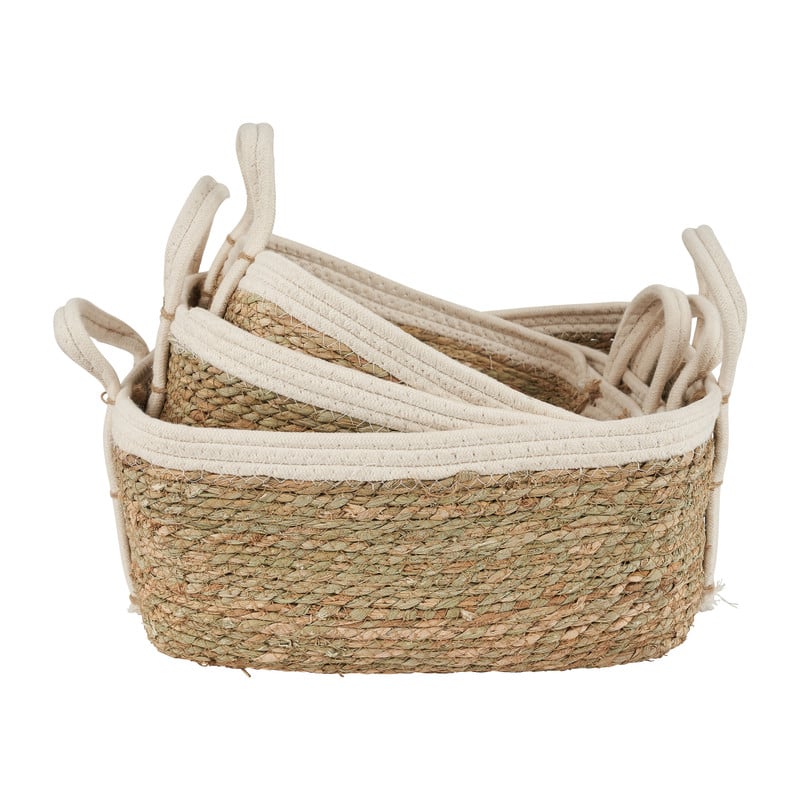 Lademand met katoenrand - 35x27x16 cm